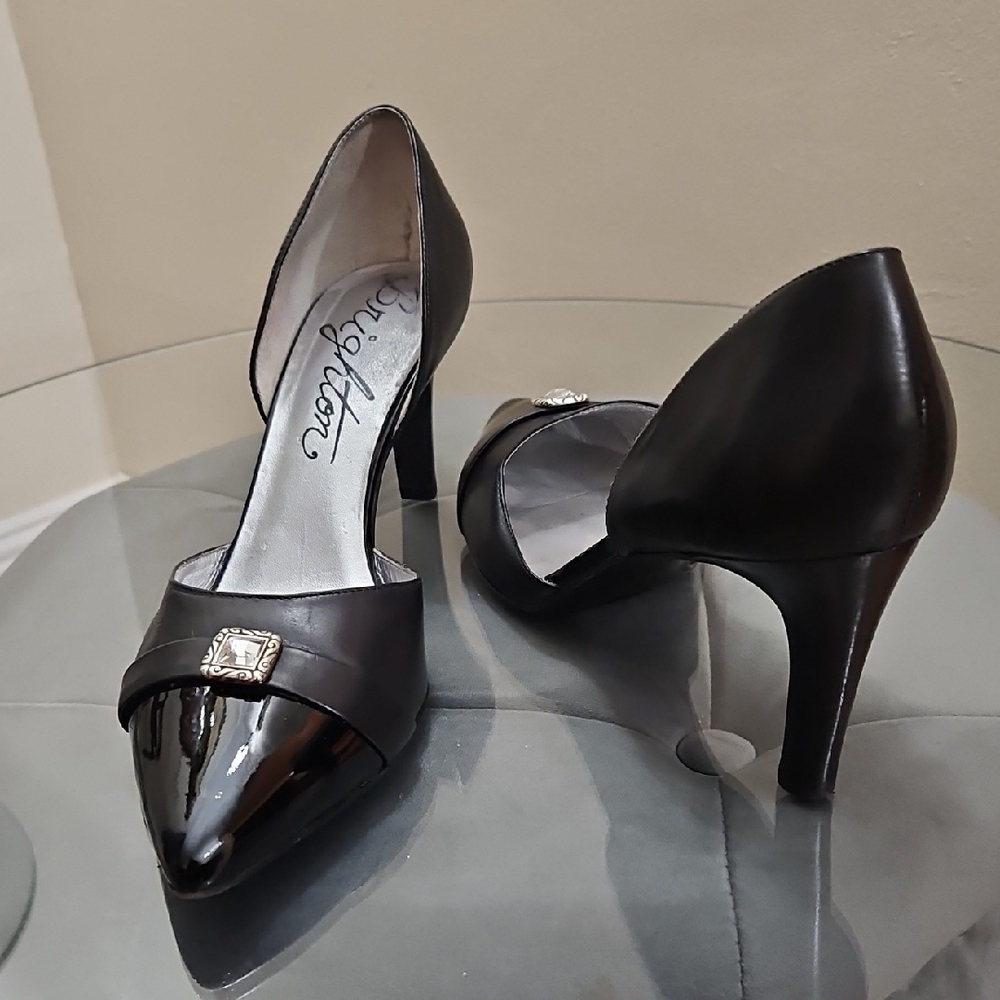 *FINAL REDUCTION* Brighton Black Heels with Elegant Pointed Toe